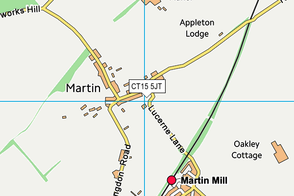 CT15 5JT map - OS VectorMap District (Ordnance Survey)