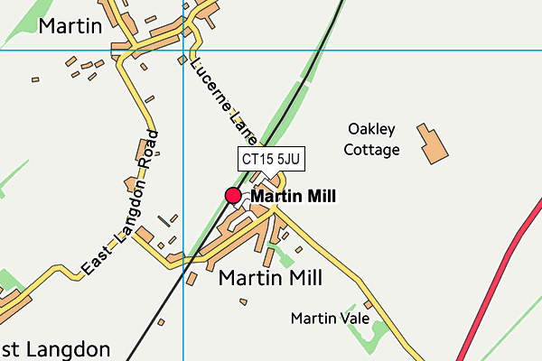 CT15 5JU map - OS VectorMap District (Ordnance Survey)