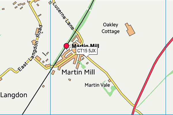 CT15 5JX map - OS VectorMap District (Ordnance Survey)