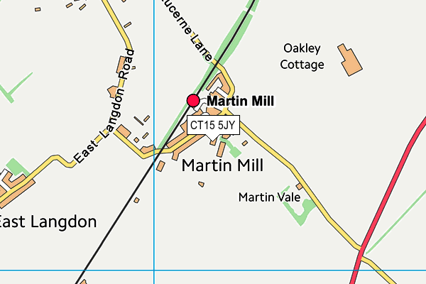 CT15 5JY map - OS VectorMap District (Ordnance Survey)