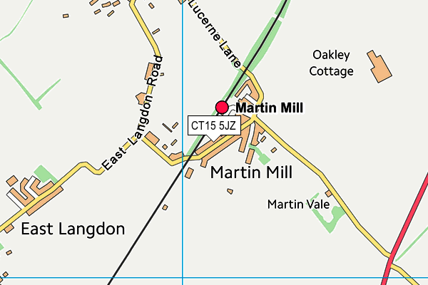 CT15 5JZ map - OS VectorMap District (Ordnance Survey)