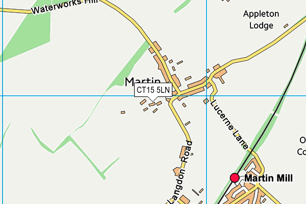 CT15 5LN map - OS VectorMap District (Ordnance Survey)