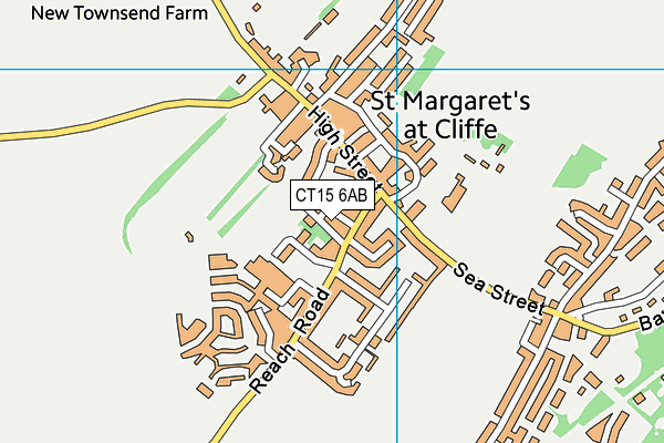CT15 6AB map - OS VectorMap District (Ordnance Survey)