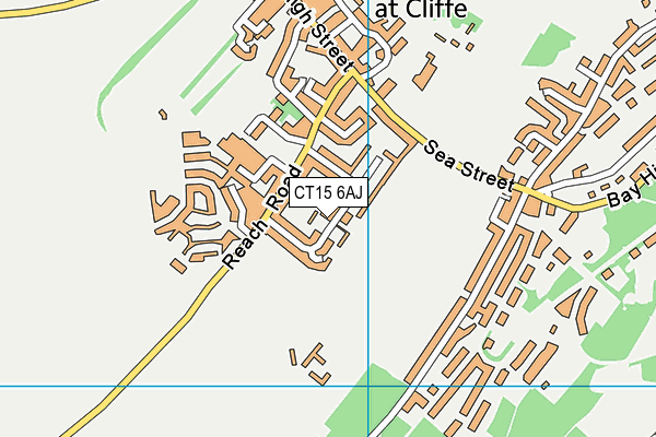 CT15 6AJ map - OS VectorMap District (Ordnance Survey)