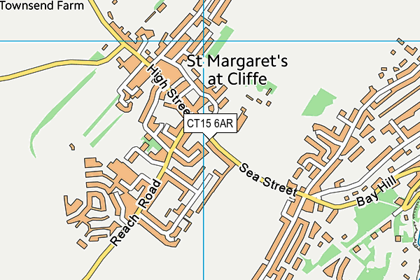 CT15 6AR map - OS VectorMap District (Ordnance Survey)
