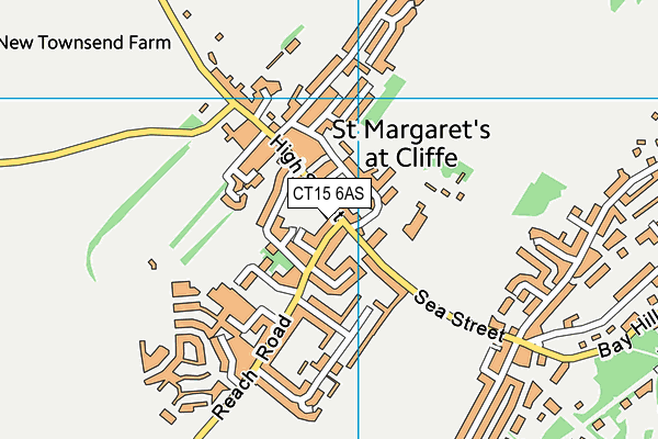 CT15 6AS map - OS VectorMap District (Ordnance Survey)