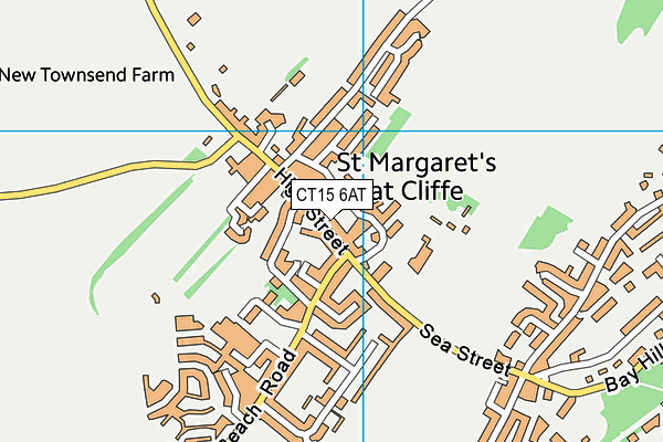 CT15 6AT map - OS VectorMap District (Ordnance Survey)