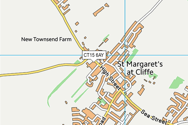 CT15 6AY map - OS VectorMap District (Ordnance Survey)