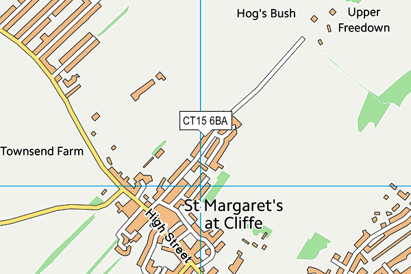 CT15 6BA map - OS VectorMap District (Ordnance Survey)