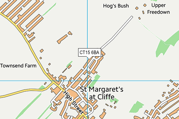 Alexander Field map (CT15 6BA) - OS VectorMap District (Ordnance Survey)