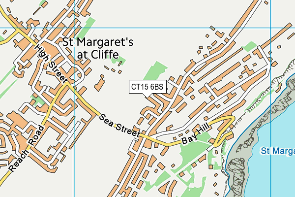CT15 6BS map - OS VectorMap District (Ordnance Survey)