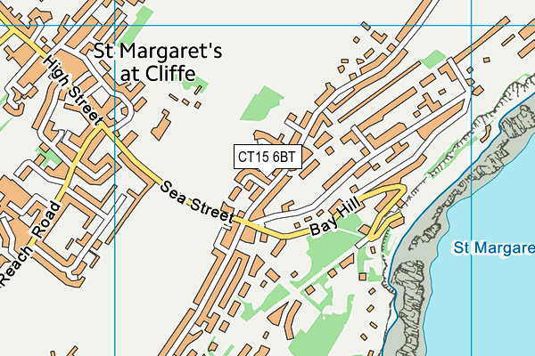 CT15 6BT map - OS VectorMap District (Ordnance Survey)