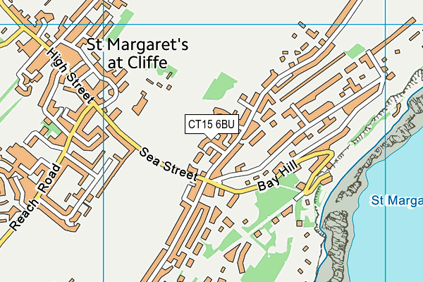 CT15 6BU map - OS VectorMap District (Ordnance Survey)