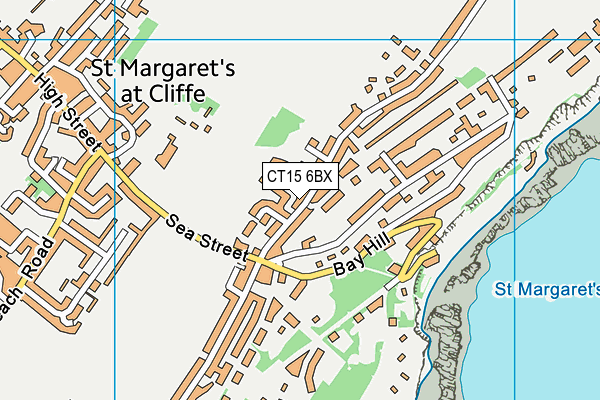 CT15 6BX map - OS VectorMap District (Ordnance Survey)