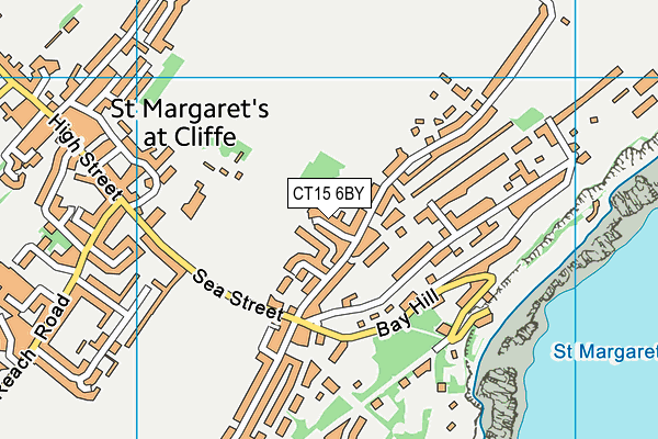 CT15 6BY map - OS VectorMap District (Ordnance Survey)