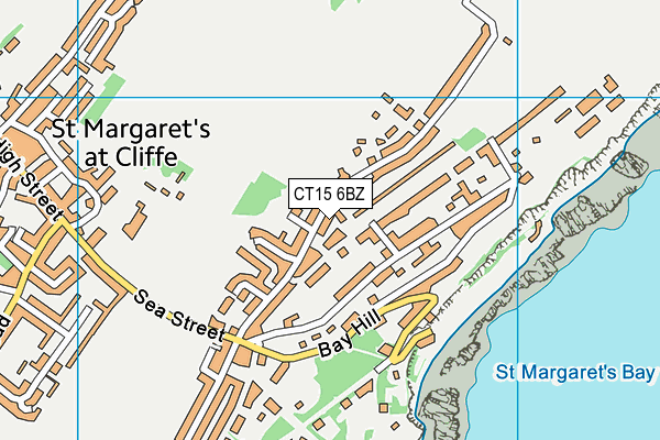 CT15 6BZ map - OS VectorMap District (Ordnance Survey)