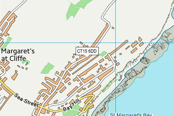 CT15 6DD map - OS VectorMap District (Ordnance Survey)