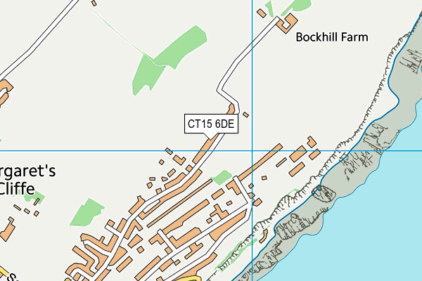 CT15 6DE map - OS VectorMap District (Ordnance Survey)