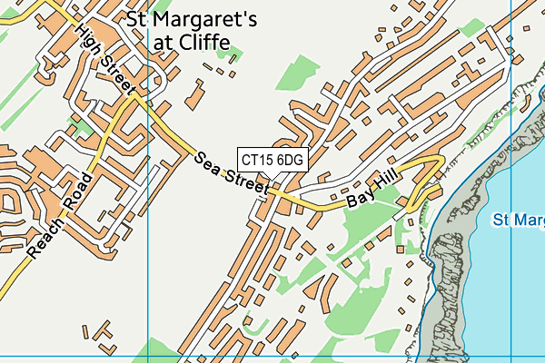 CT15 6DG map - OS VectorMap District (Ordnance Survey)