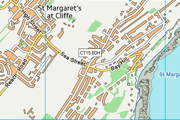 CT15 6DH map - OS VectorMap District (Ordnance Survey)