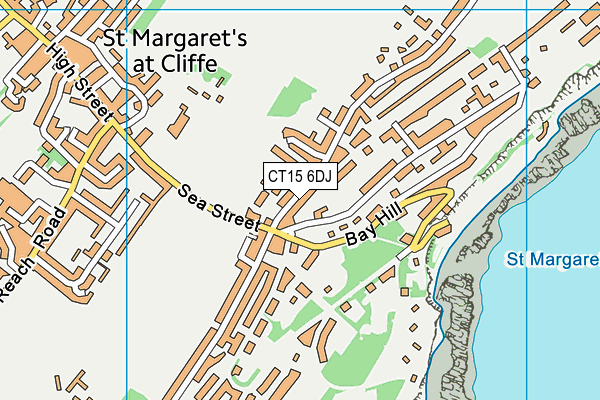 CT15 6DJ map - OS VectorMap District (Ordnance Survey)