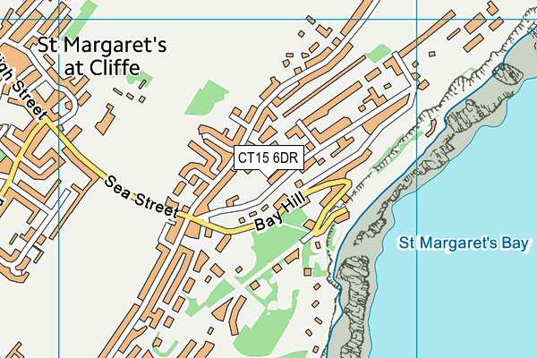 CT15 6DR map - OS VectorMap District (Ordnance Survey)