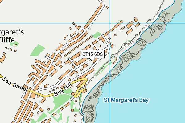 CT15 6DS map - OS VectorMap District (Ordnance Survey)