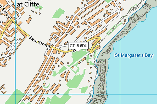 CT15 6DU map - OS VectorMap District (Ordnance Survey)