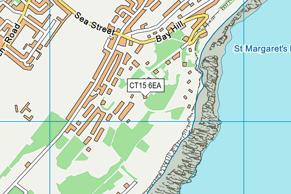 CT15 6EA map - OS VectorMap District (Ordnance Survey)
