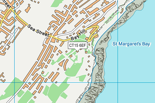 CT15 6EF map - OS VectorMap District (Ordnance Survey)