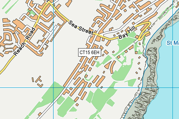 CT15 6EH map - OS VectorMap District (Ordnance Survey)