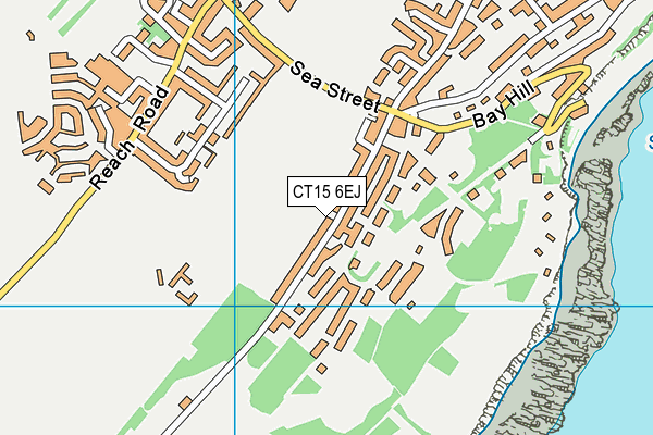 CT15 6EJ map - OS VectorMap District (Ordnance Survey)