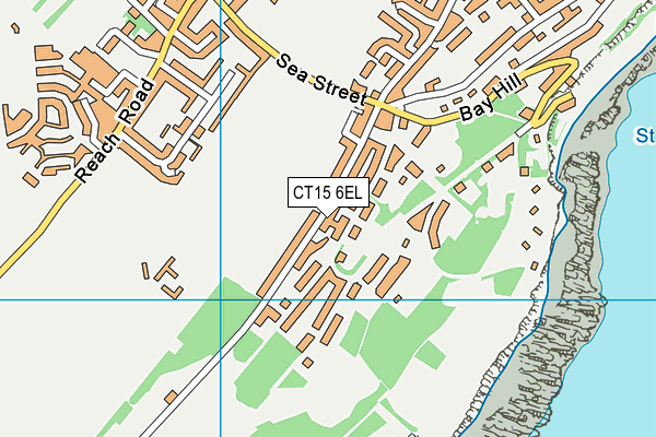 CT15 6EL map - OS VectorMap District (Ordnance Survey)