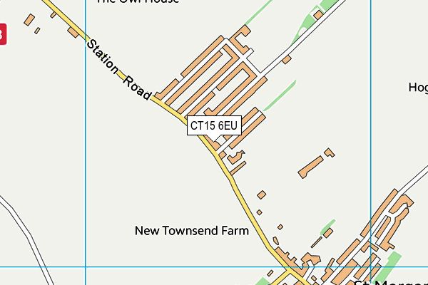 CT15 6EU map - OS VectorMap District (Ordnance Survey)