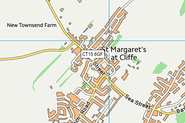 CT15 6GF map - OS VectorMap District (Ordnance Survey)