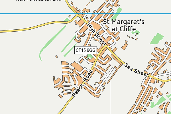 CT15 6GG map - OS VectorMap District (Ordnance Survey)