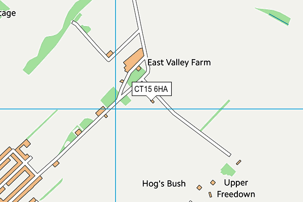 CT15 6HA map - OS VectorMap District (Ordnance Survey)