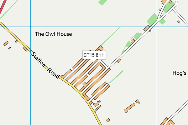 CT15 6HH map - OS VectorMap District (Ordnance Survey)