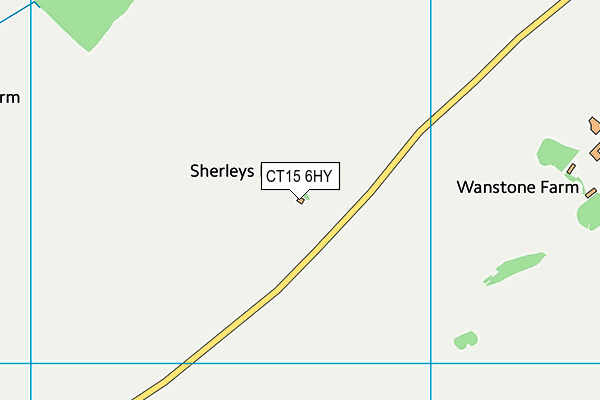 CT15 6HY map - OS VectorMap District (Ordnance Survey)
