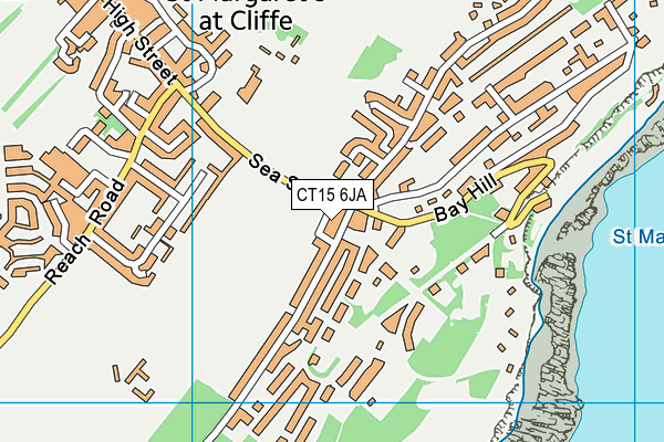 CT15 6JA map - OS VectorMap District (Ordnance Survey)