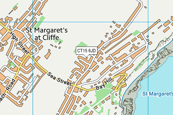 CT15 6JD map - OS VectorMap District (Ordnance Survey)