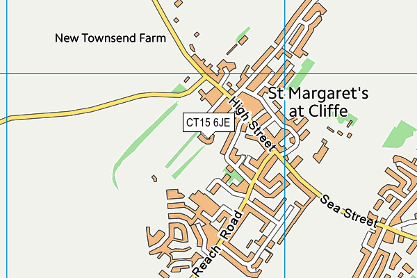 CT15 6JE map - OS VectorMap District (Ordnance Survey)