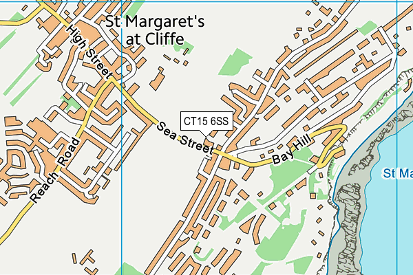 St Margaret's-at-cliffe Primary School map (CT15 6SS) - OS VectorMap District (Ordnance Survey)