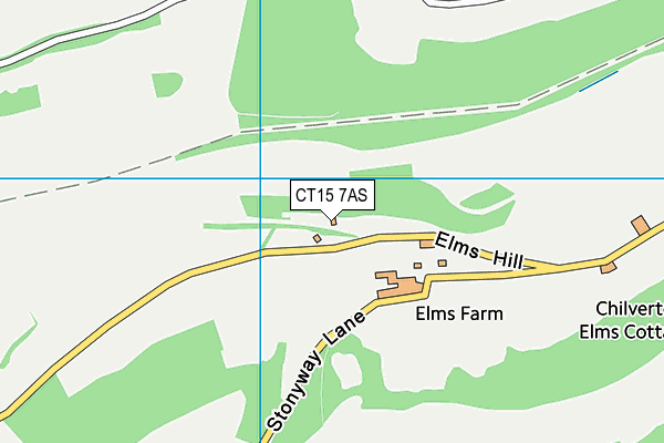 CT15 7AS map - OS VectorMap District (Ordnance Survey)