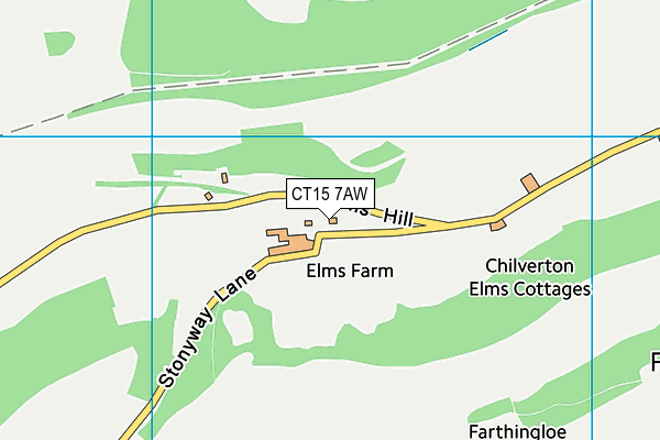 CT15 7AW map - OS VectorMap District (Ordnance Survey)