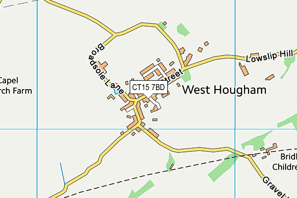 CT15 7BD map - OS VectorMap District (Ordnance Survey)