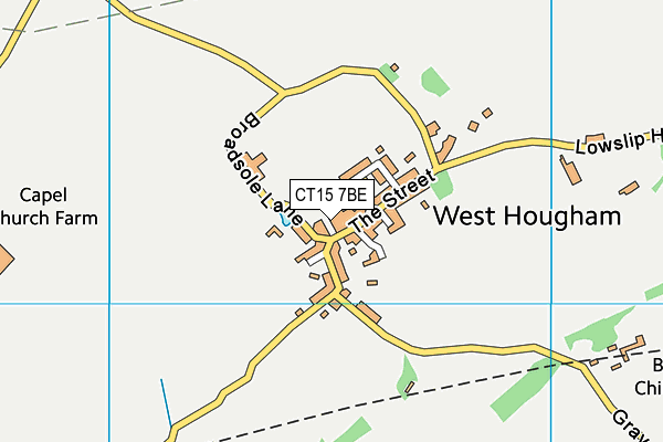 CT15 7BE map - OS VectorMap District (Ordnance Survey)