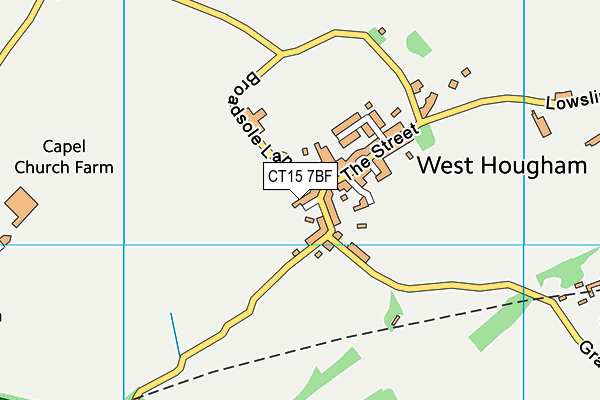 CT15 7BF map - OS VectorMap District (Ordnance Survey)