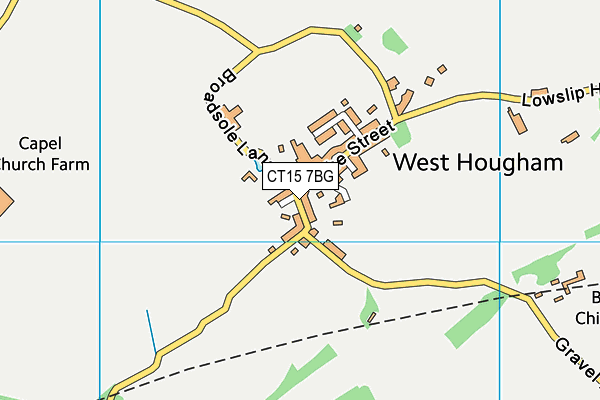 CT15 7BG map - OS VectorMap District (Ordnance Survey)