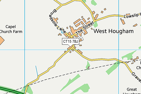 CT15 7BJ map - OS VectorMap District (Ordnance Survey)